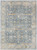 5' X 7' Blue Floral Distressed Area Rug
