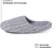 Roxoni Women's Cozy Knit Memory Foam Slippers, Fleece Lined, Indoor Outdoor Rubber Sole