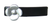 Silver Rose On Black Barrette 