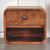 12" Natural Solid Wood One Drawer Floating Nightstand