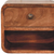 12" Natural Solid Wood One Drawer Floating Nightstand