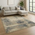 8' X 10' Brown Abstract Hand Knotted Area Rug