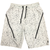 White Splatter Logo Shorts