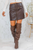 Andrea Leather Mini Skirt Brown