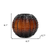 6" Burnt Umber Glass Textured Round Table Vase