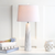 29" Clear Novelty Table Lamp With Drum Shade