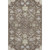 8' X 10' Brown Beige And Blue Floral Washable Area Rug With UV Protection