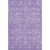 9' X 12' Plum And Beige Floral Washable Area Rug With UV Protection