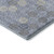 3' X 5' Blue And Ivory Geometric Washable Area Rug With UV Protection
