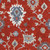 3' X 5' Red Gray And Ivory Floral Medallion Washable Area Rug With UV Protection