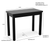 46" Black Solid Wood Rectangular Bar Table