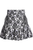 Satin with Lace Overlay Lace-Up Skirt