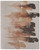 10' X 14' Tan Brown and Orange Abstract Hand Tufted Area Rug