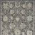4' X 6' Gray Ivory And Black Floral Distressed Area Rug