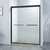 75" X 60" Aluminum and Tempered Glass Shower Door