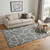 5' X 8' Gray And Ivory Wool Abstract Hand Tufted Area Rug