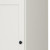 17" Off White Solid Wood Free Standing Double Door Linen Cabinet