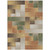 9' X 12' Copper And Orange Geometric Washable Indoor Outdoor Area Rug