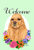 Cocker Spaniel Buff - Best of Breed Welcome Flowers Garden Flag 