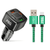 4 Port PD/USB Car Charger and 10FT Charger Compatible for Iphone 