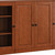 65" Coffee Solid Wood Enclosed Storage TV Stand