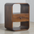 22" Chestnut Solid Wood One Drawer Nightstand