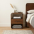 22" Chestnut Solid Wood One Drawer Nightstand