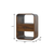 22" Chestnut Solid Wood One Drawer Nightstand