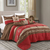 7 Piece Comforter Set Brown Red Horseshoe Western Bedding