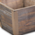 Brown Wood 100 Ounce Square Distressed Planter Box