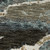 7' X 10' Blue Black And Beige Abstract Area Rug With Fringe