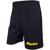 Men's Black Running Short - Yellow Marines