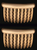 Gold & Silver Side Hair Combs w/ Straight & Wavy Teeth 