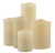 Melted Top Flameless Pillar Candle with Timer
