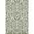 3' X 5' Fern Green And Beige Floral Washable Area Rug With UV Protection