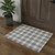 3' X 5' Gray And Ivory Plaid Washable Area Rug With UV Protection