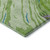 9' X 12' Green Lavender And Teal Abstract Washable Area Rug With UV Protection