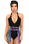 Rainbow Animal Print Faux Leather Fringe Skirt