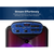 Portable Bluetooth Party Speaker with Flame Lighting