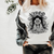 Women's / Girls Printed Crewneck Sweatshirts 