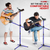 Mic Stand 2 Pcs Floor Height Adjustable Tripod Microphone Stands