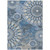 10' X 14' Blue Ivory And Beige Paisley Washable Indoor Outdoor Area Rug