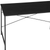 47" Black Wood and Stainless Steel Computer Desk
