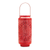 16" Red Abstract Iron Tabletop Lantern Candle Holder
