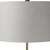 29" Navy Blue Round Bedside Lamp With Drum Shade
