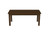 44" Coffee Brown Solid Wood Rectangular Coffee Table