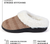Roxoni Womens Cozy Memory Foam Slippers, Fuzzy Warm Faux Fur, Indoor Outdoor Rubber Sole