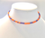 Collegiate-Clemson Bead Mix Choker