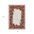 5' X 8' Red And Ivory Geometric Washable Area Rug With UV Protection