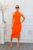 Iconic Mock Neck Cutout Side Slit Midi Dress